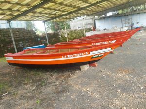frp motor boat & rowing boat