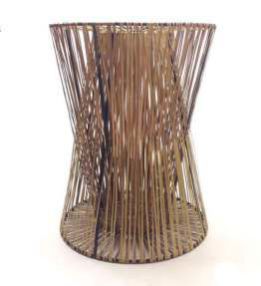 Bamboo Stick Round Side Table