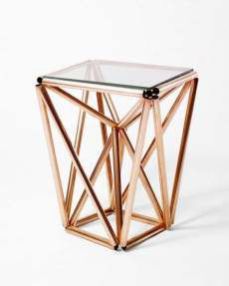 Copper Plating Side Table