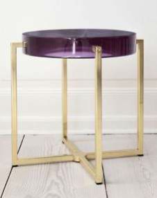 Designer Glass Top Side Table