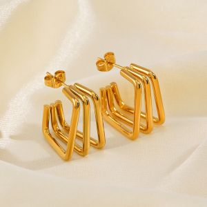 18k Gold Plated Elegant Earrings
