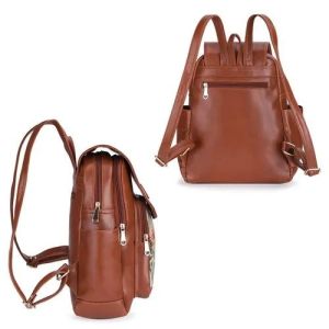 Ladies Travel Leather Backpack