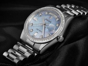 Mens Rolex Natural Diamond Watch