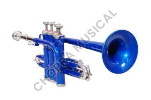 Four Valve Light Blue Piccolo Trumpet