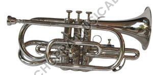 Four Valve Nickel Trumpet Cornet