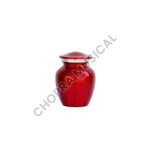 With Box Red Black Dot Aluminum Cremation Urn