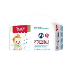 Nubaby Baby Diaper XL (XL), 70 Count, above 13kg jumbo upto 12 hours absorption