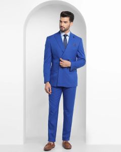 Royal Blue Formal Mens Two Piece Coat Pant