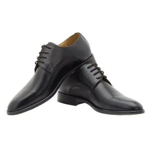 Mens Black Artificial Non Leather Formal Shoes