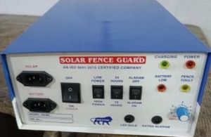 12 KV White & Blue Solar Fence Guard Zatka Machine