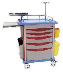 Multicolor Stainless Steel Polished Anaesthesia Cart Trolley