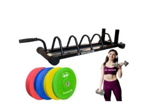 Mapache Weight Rod and Bumper Plate Rack