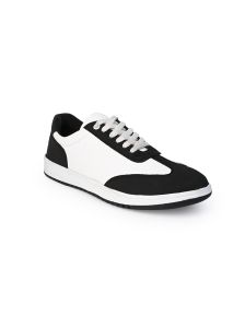 Mens Black & White Sneaker Shoes