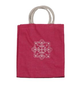 Printed Jute Carry Bag