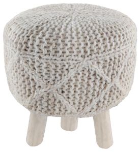 SEI-S-1501 Wool Hand Woven Stool