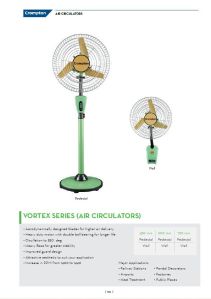 Crompton Vortex Pedestal Fan 18