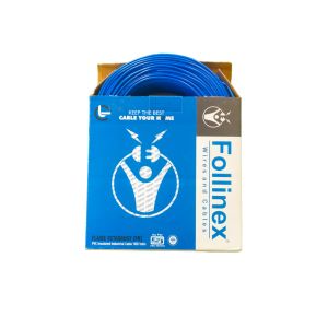 0.75mm Follinex Multistard Housing Wire 90mtr Blue