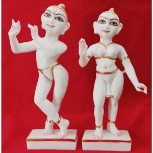 White  Marble Radha Krishna Statue