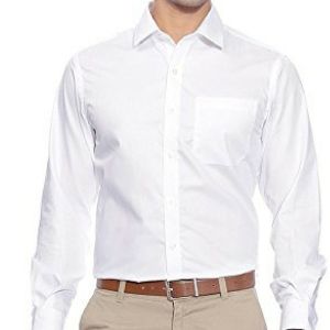 Plain White Mens Formal Shirt