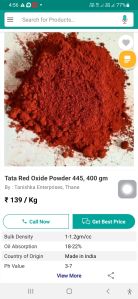 Synthetic Red Oxide Powder
