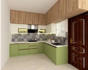 aluminium modular kitchen interior
