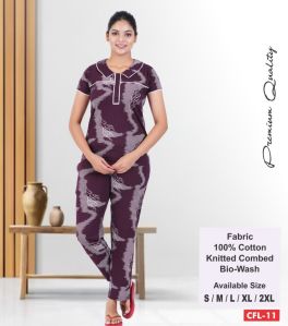 CFL-11 Ladies Printed Cotton Fashion Loungewear