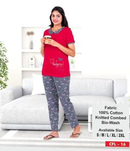 CFL-16 Ladies Printed Cotton Fashion Loungewear