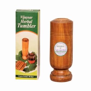 Vijaysar Diabetes Control wooden tumbler