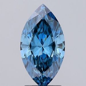 MARQUISE 2.1ct FANCY VIVID BLUE VS1 IGI 595379268 Lab Grown Diamond EC7502