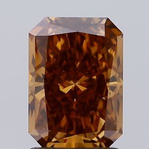 RADIANT 1.61ct FANCY BROWN VVS2 IGI 584353253 Lab Grown Diamond EC6363