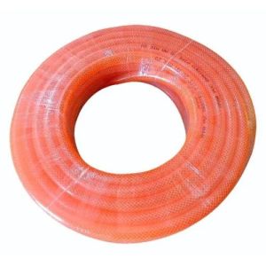 Orange PVC Braided Hose Pipe
