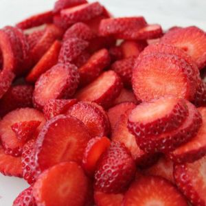 strawberry slices