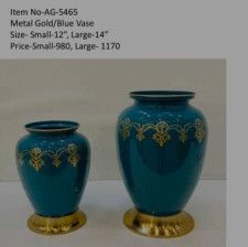 pewter flower vase