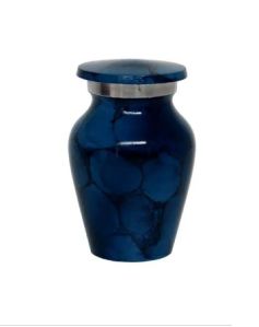 Dark Blue Cremation Keepsake Small Urns for Human Ashes