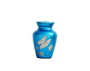 Sky Blue Cremation Keepsake Small Urns for Human Ashes