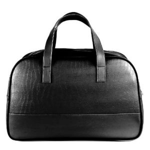 Rexine Black Travel Bag