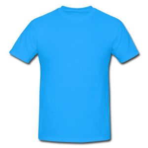Mens Sky Blue Round Neck T-Shirts