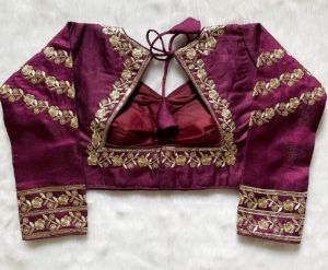 Ladies  Embroidered Silk Blouse