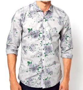Party Wear Mens Printed Casual Shirt