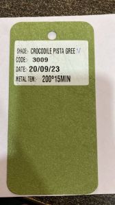 Pista Green Crocodile Powder Coating