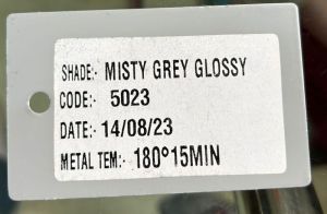 Misty Grey Glossy Powder Coating