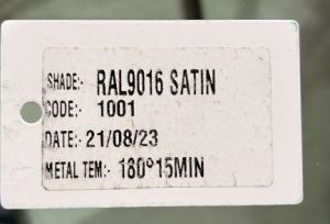 Ral 9016 Satin Powder Coating