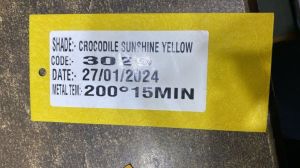 Sunshine Yellow Crocodile Powder Coating