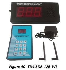 TD4I3DB-12B-WL Token Display