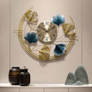 Ginkgo Leaf Design Wall Clock
