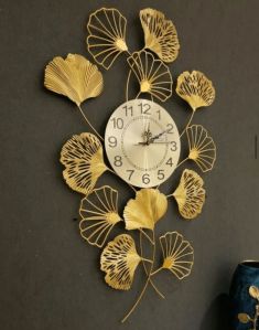 Ginkgo Leaf Wall Clock