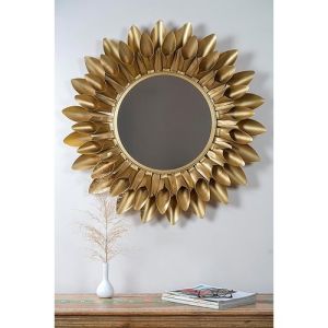 Lotus Leaf Design Wall Mirror