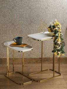 Marble Side Table Set