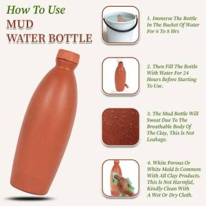 clay water bottle