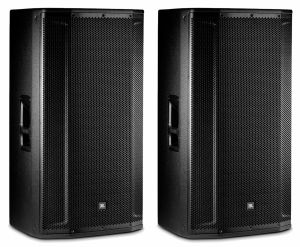 2 set jbl 2000w powered 3-way full range dj pa speakers